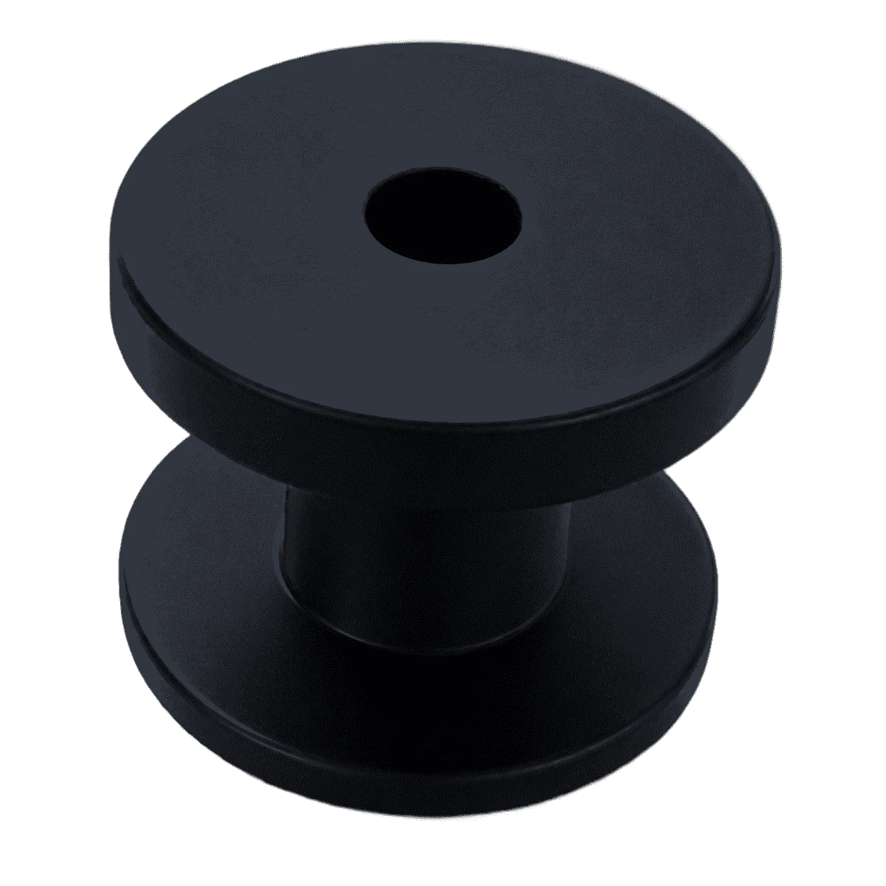 Rundknopf 6 mm Schwarz · Einhängeknopf für Expanderseil – Produktabbildung 1