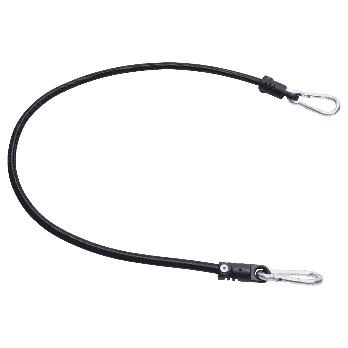 Expander mit zwei Endstücken | KRF-100.801BL | Ansicht 1 Expander 2 Karabinerhaken 100 cm Schwarz – Produktabbildung 1