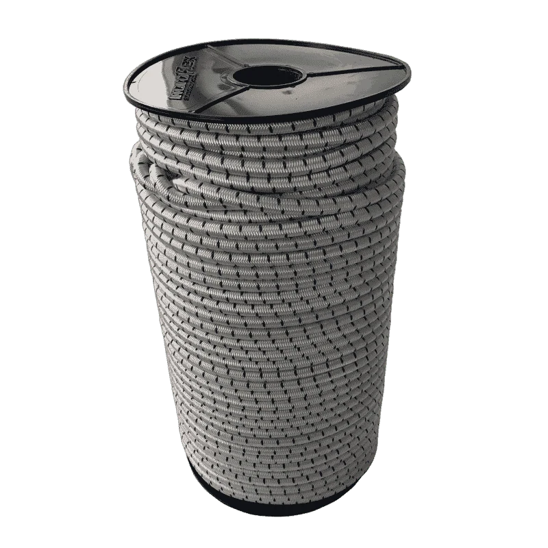 Expanderseil 8 mm Weiß/Schwarz 100 Meter Monoflex Polyester – Produktabbildung 1