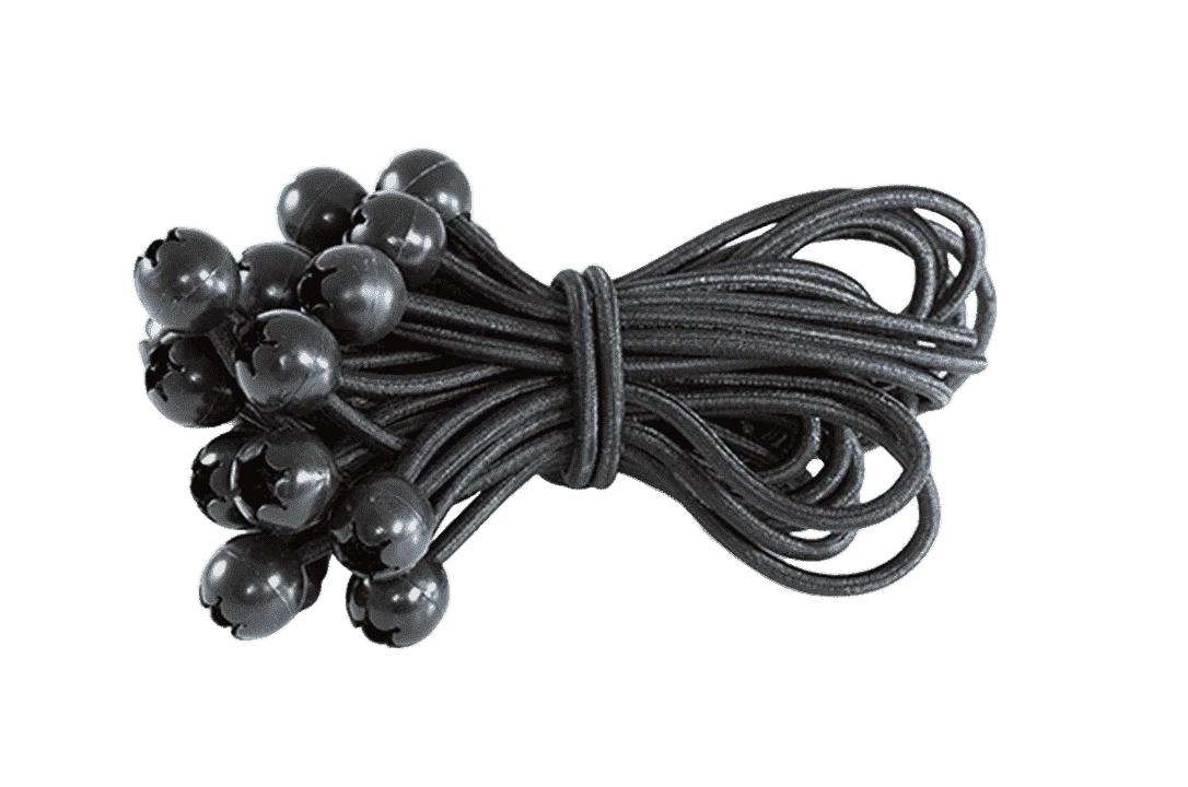 Expanderschlinge | BB25BL | Ansicht 1 Zeltgummis mit Kugel 250 mm schwarz Ø5mm – Produktabbildung 1