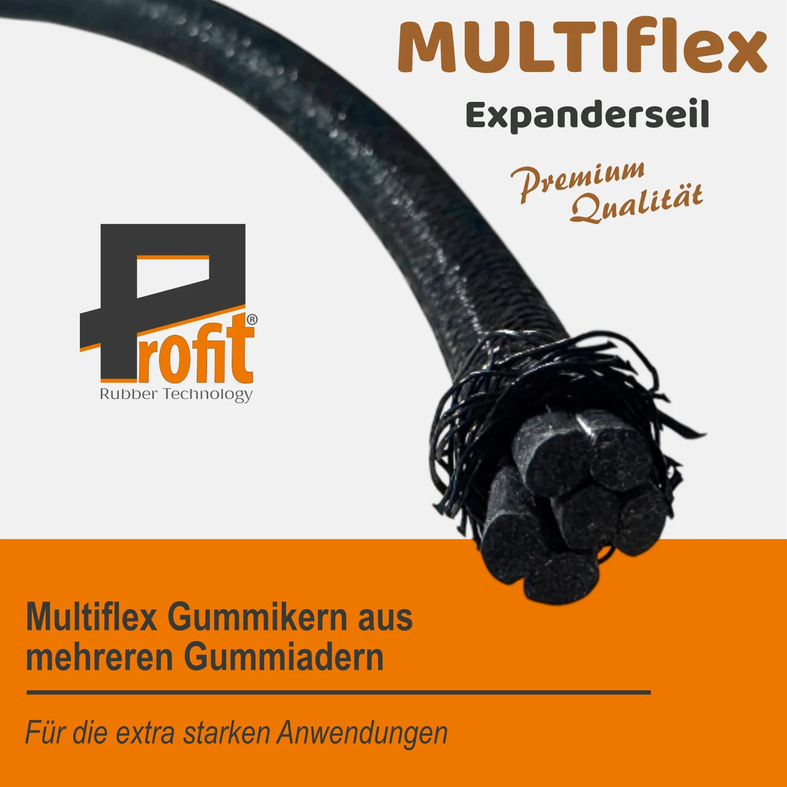 Expanderseil 10 m ø 8 mm Grau – Produktabbildung 2