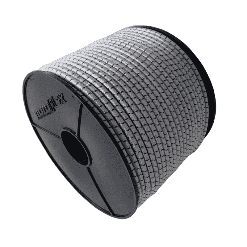 Expanderseil 4 mm Weiß/Schwarz 100 Meter Multiflex Polyester – Produktabbildung 1