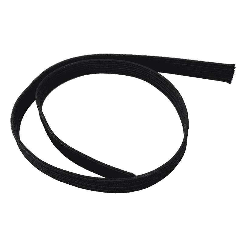 Flachbandgummi · Flachgummi Meterware ohne Haken · Flachgummi · Schwarz 22 mm Multiflex – Originalproduktbild Flachbandgummi · Flachgummi Meterware ohne Haken · Flachgummi · Schwarz 22 mm Multiflex – Originalproduktbild