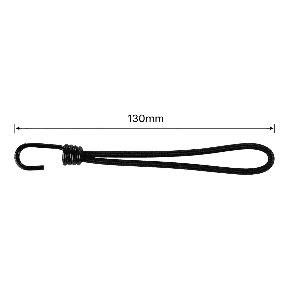 Expander mit Spiralhaken 130 mm Königsblau 25 Stück – Produktabbildung 3