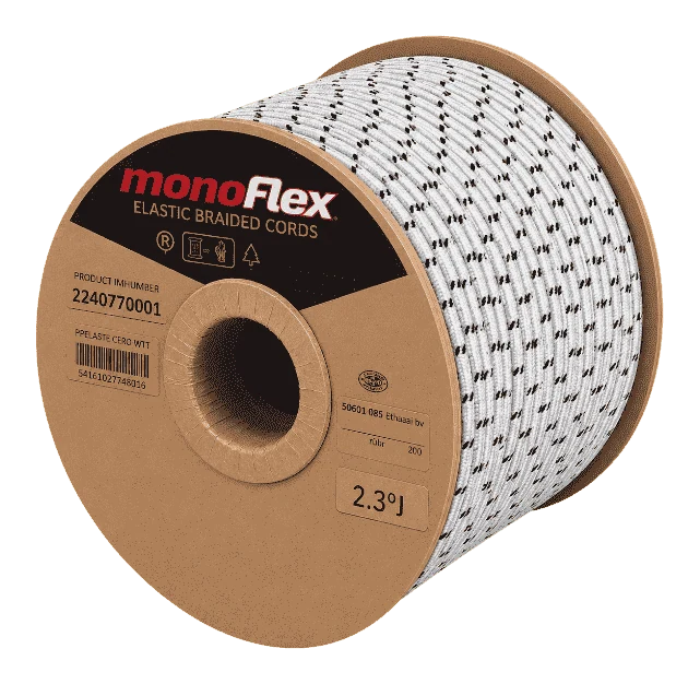 Expanderseil | SW50069 | Ansicht 1 Expanderseil 6 mm Weiß/Schwarz 100 Meter Monoflex PL – Produktabbildung 1