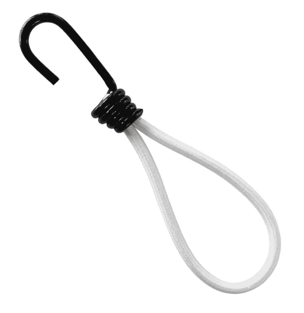 Expanderschlingen 180 mm Weiß Spiralhaken 25 Stück – Produktabbildung 2