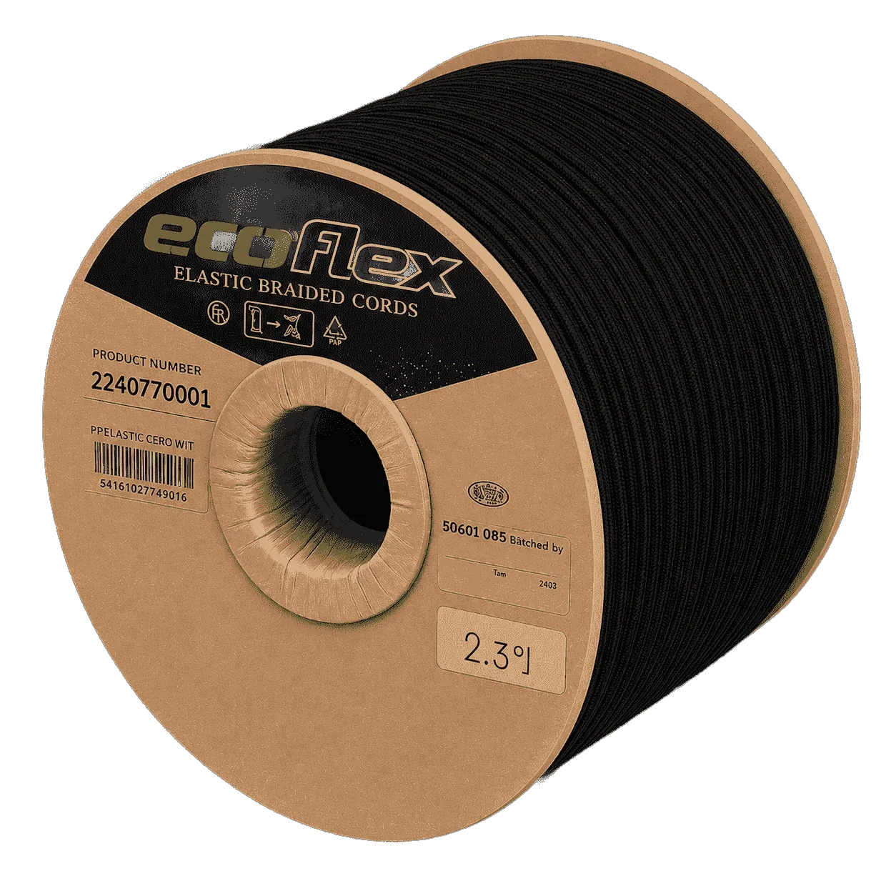 Expanderseil 6 mm schwarz 100 Meter Ecoflex Polypropylen – Originalproduktbild