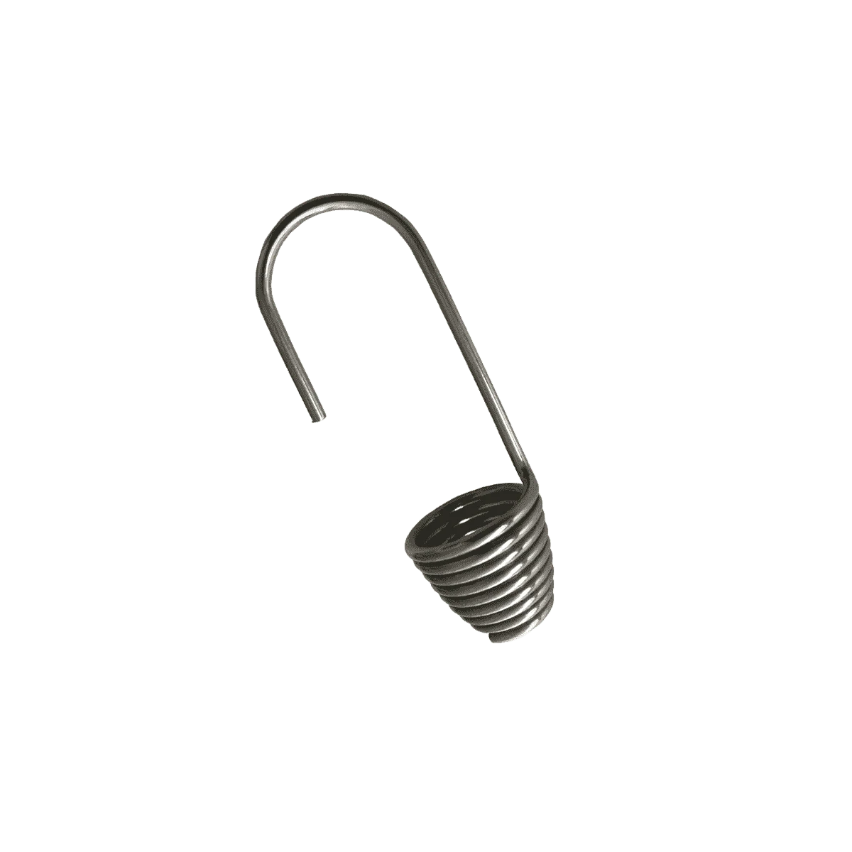 Seilendstück | PR1057 | Ansicht 1 Spiralhaken aus Edelstahl für 8 mm Expandergummi – Produktabbildung 1