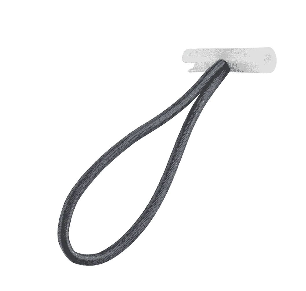 Expanderschlinge | SW101138 | Ansicht 1 Gummischlinge mit Knebel Grau 20 cm · Ø 6 mm 10 Stück – Produktabbildung 1