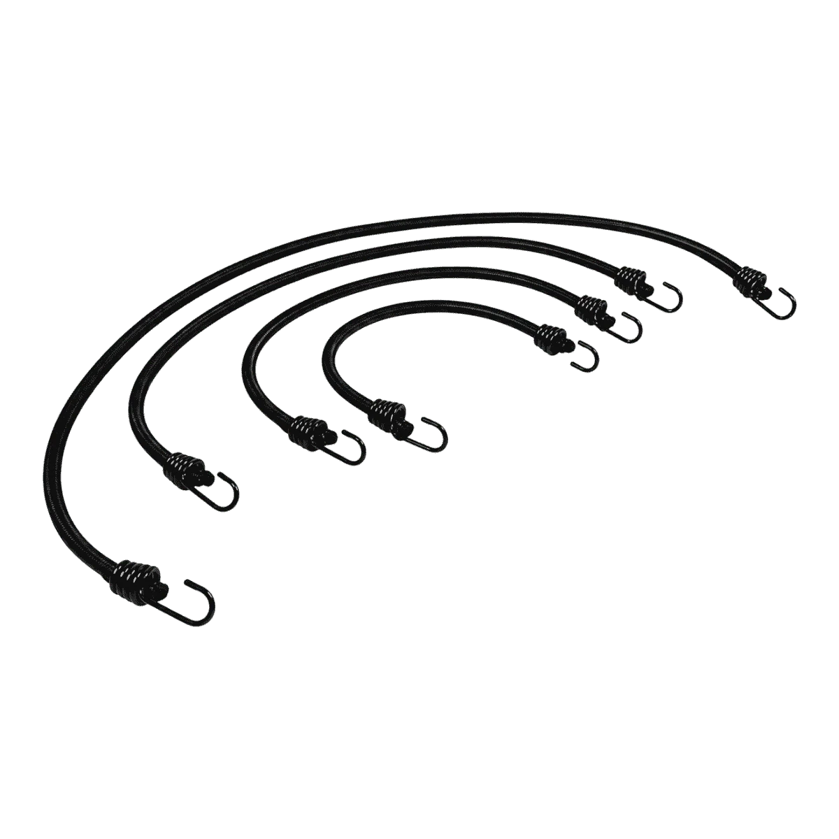 Set fertig konfektionierter Expander | SW100037 | Ansicht 1 Expanderseile 2 Haken im Set Ø 8 mm 8 Stück (40, 60, 80, 100 cm) – Produktabbildung 1