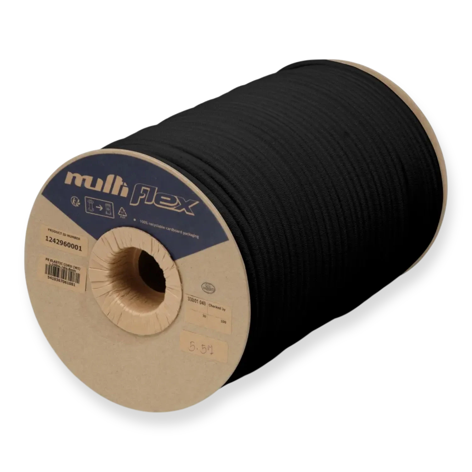 Expanderseil 8 mm Schwarz 100 Meter · Multiflex – Produktabbildung 1