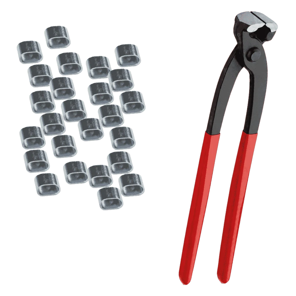 Konfektionsset | SWZSK019 | Ansicht 1 Zangen-Set · Spezialzange + je 25 Würgeklemmen 6/8/10 mm – Produktabbildung 1
