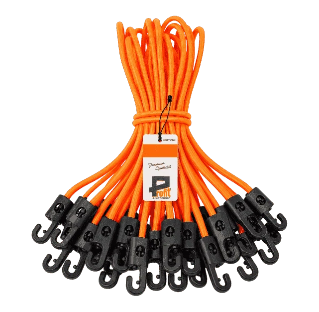 Expanderschlinge | PR1036 | Ansicht 1 Expander mit Haken 180 mm Neon Orange 25 Stück – Produktabbildung 1