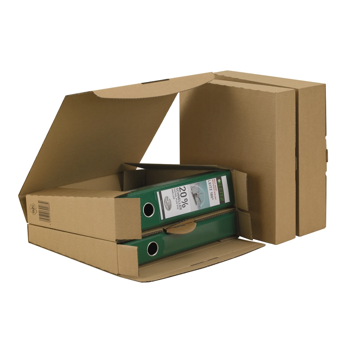 Ordner Transportkarton 320x288x80 mm braun A4 Ordnerverpackung – Originalproduktbild