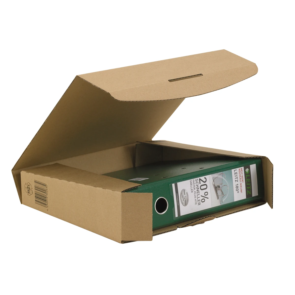 Ordner Transportkarton 320x288x80 mm braun A4 Ordnerverpackung – Produktabbildung 2