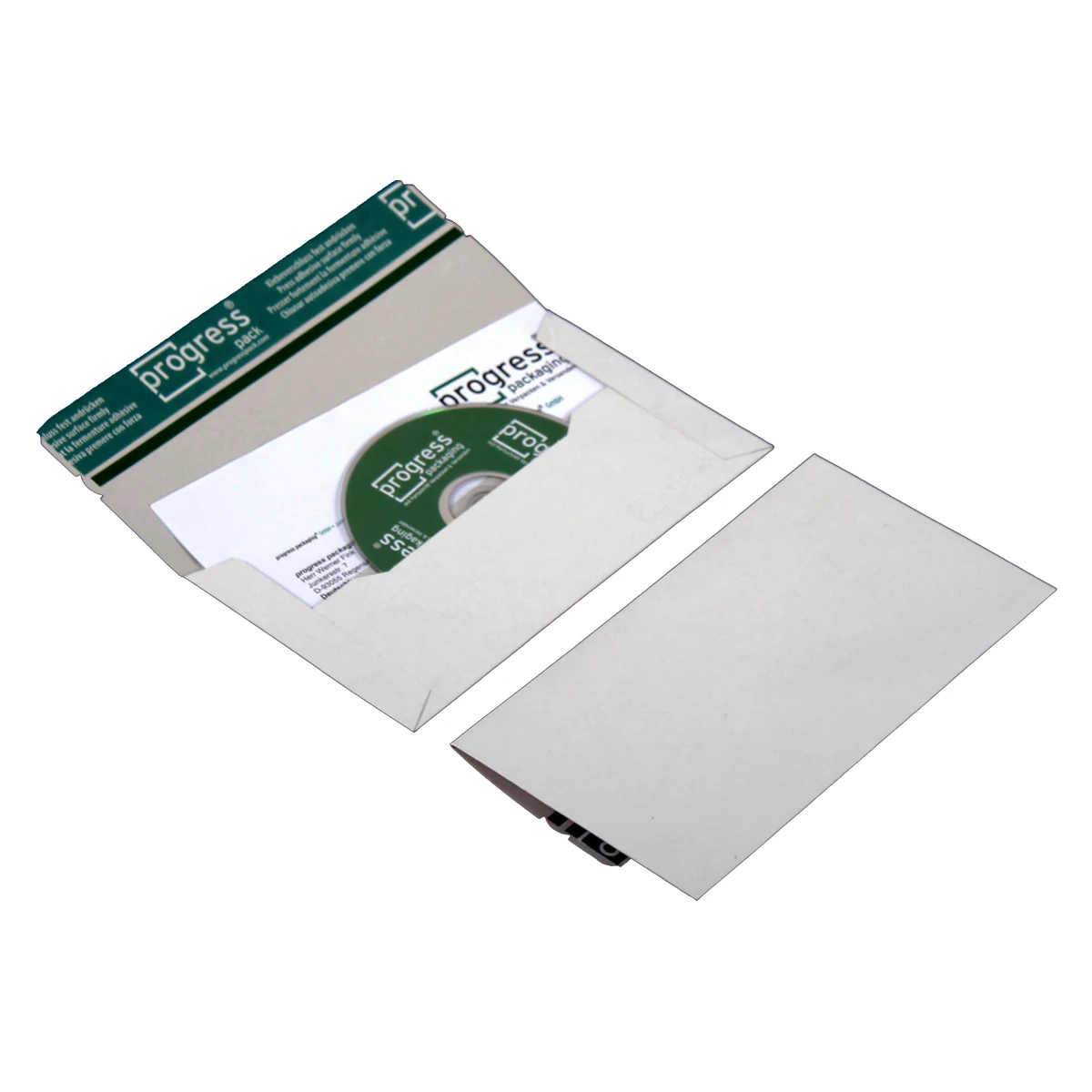 CD-Mailer DIN lang aus Vollpappe in weiß – Produktabbildung 2