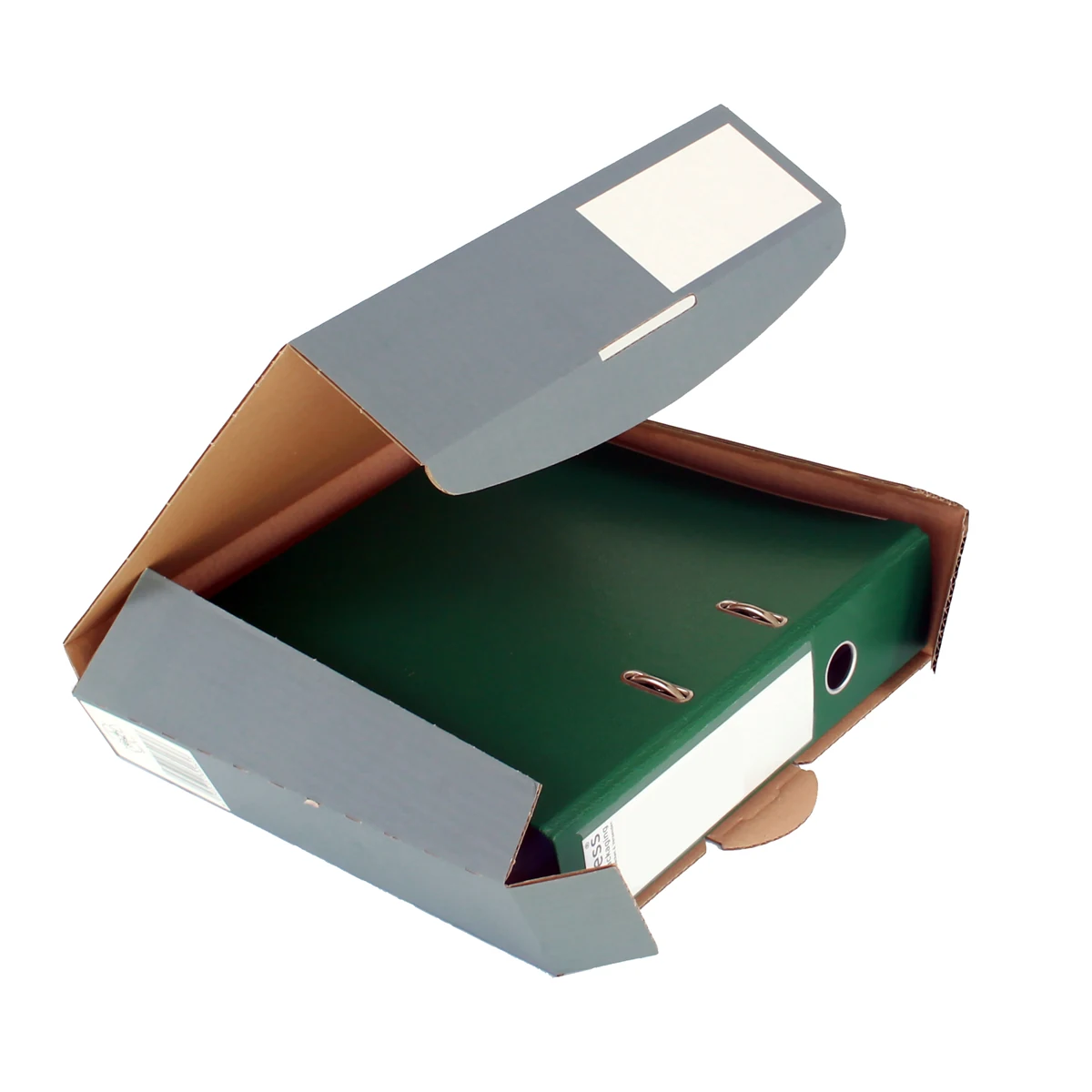 Ordner Transportkarton 320x288x80 mm Anthrazit A4 Ordnerverpackung – Produktabbildung 3