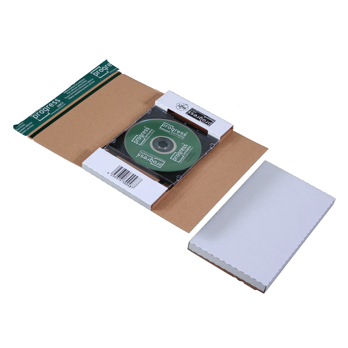 CD-Jewel Mailer aus stabiler Wellpappe weiß – Produktabbildung 2