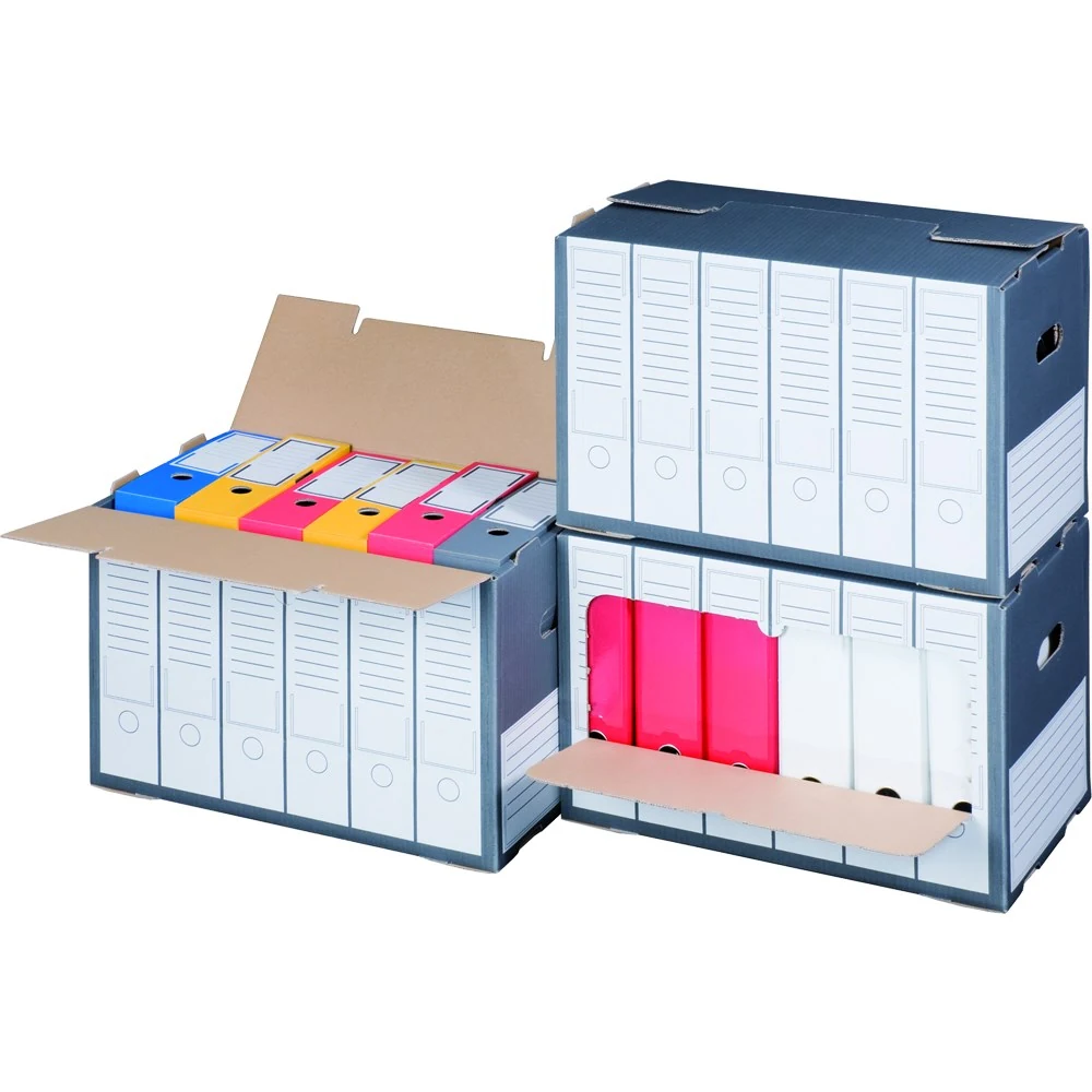 Archivbox F. Ordner M. Frontkl., 498x295x322mm – Kartons für Transport und Aufbewahrung – Ansicht 1 Produktabbildung zu Archivbox F. Ordner M. Frontkl., 498x295x322mm – Ansicht 1