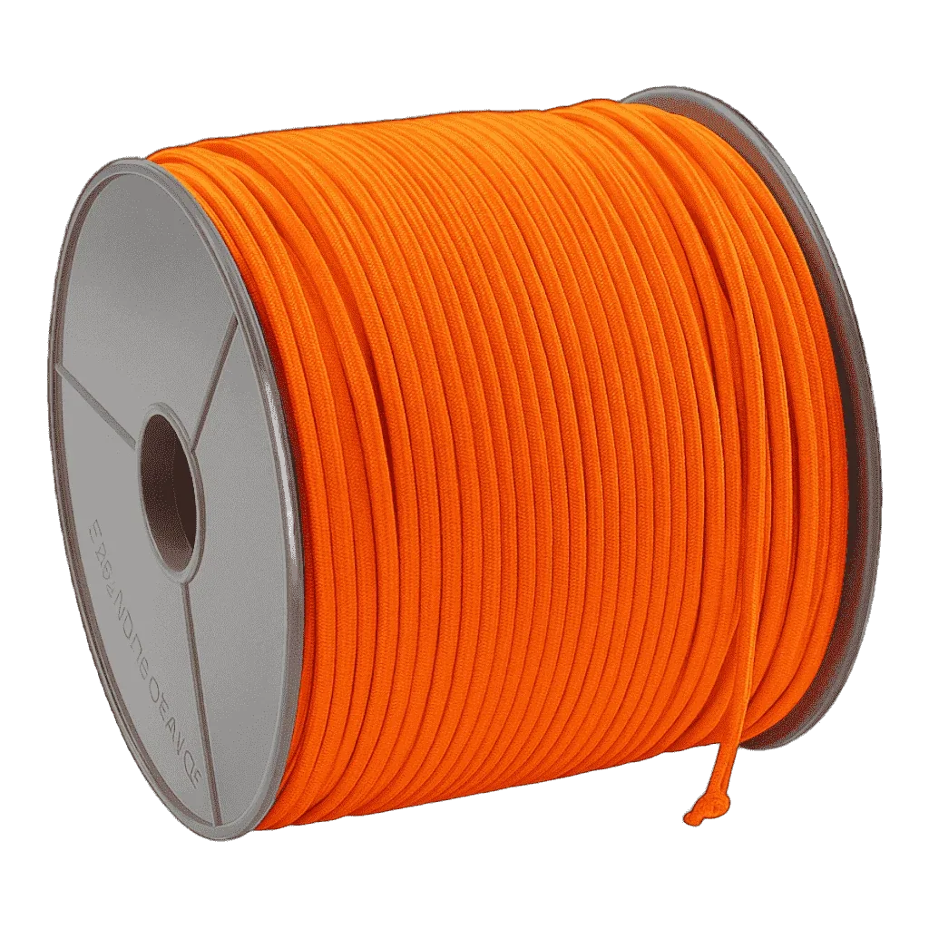 Produktabbildung zu Expanderseil · Gummiseil Neonorange 6 mm auf 100 Meter Rolle – Ansicht 1