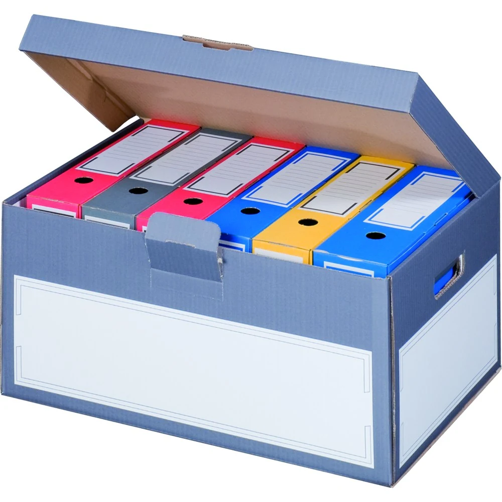 Klappdeckelcontainer, 522x333x268mm – Kartons für Transport und Aufbewahrung – Ansicht 1 Produktabbildung zu Klappdeckelcontainer, 522x333x268mm – Ansicht 1
