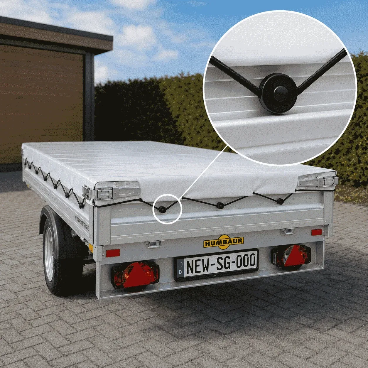 Produktabbildung zu Rundknopf 10 mm Schwarz · Einhängeknopf für Expanderseil – Ansicht 3