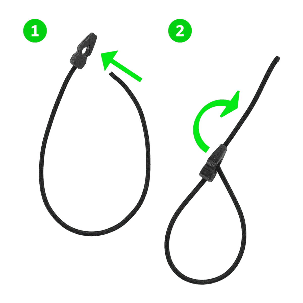 Produktabbildung zu Segeleinbinder Quick Clips 100 cm Weiß 5 mm – Ansicht 2