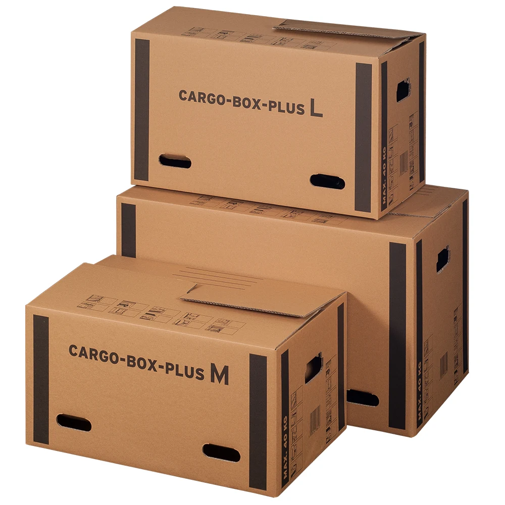 Serienabbildung des Herstellers: CargoBox Plus M 60x40x30cm, 72l, 2-wellig, VE 10