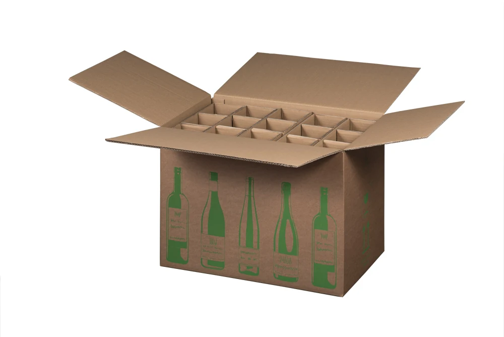 Faltkarton für 15er Flaschen, 524x305x368mm | 942183305 | Ansicht 1 Faltkarton für 15er Flaschen, 524x305x368mm – Produktabbildung 1