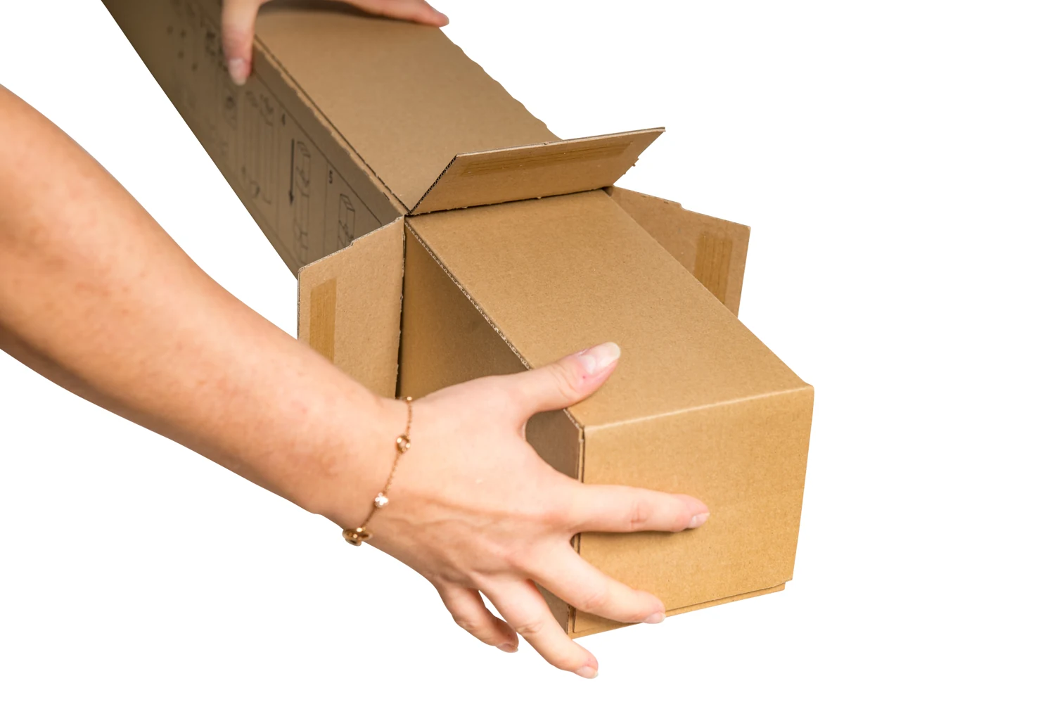 Anwendungsabbildung des Herstellers: Planbox SK - 1005 x 105 x 105 mm, braun