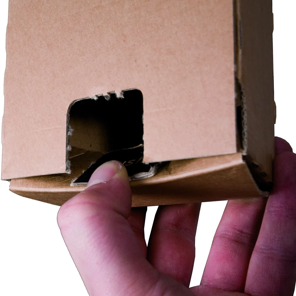 Anwendungsabbildung des Herstellers: Trapez Versandverpackung "a1", 610x105/55x75mm