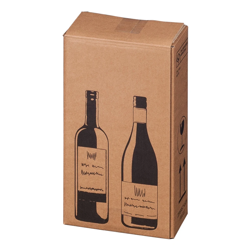 Anwendungsabbildung des Herstellers: Versandkarton f. Flaschen, 204x108x368mm