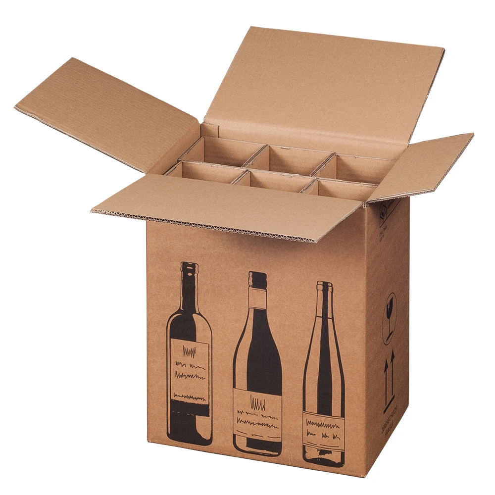 Versandkarton f. Flaschen, 305x212x368mm – Originalproduktbild