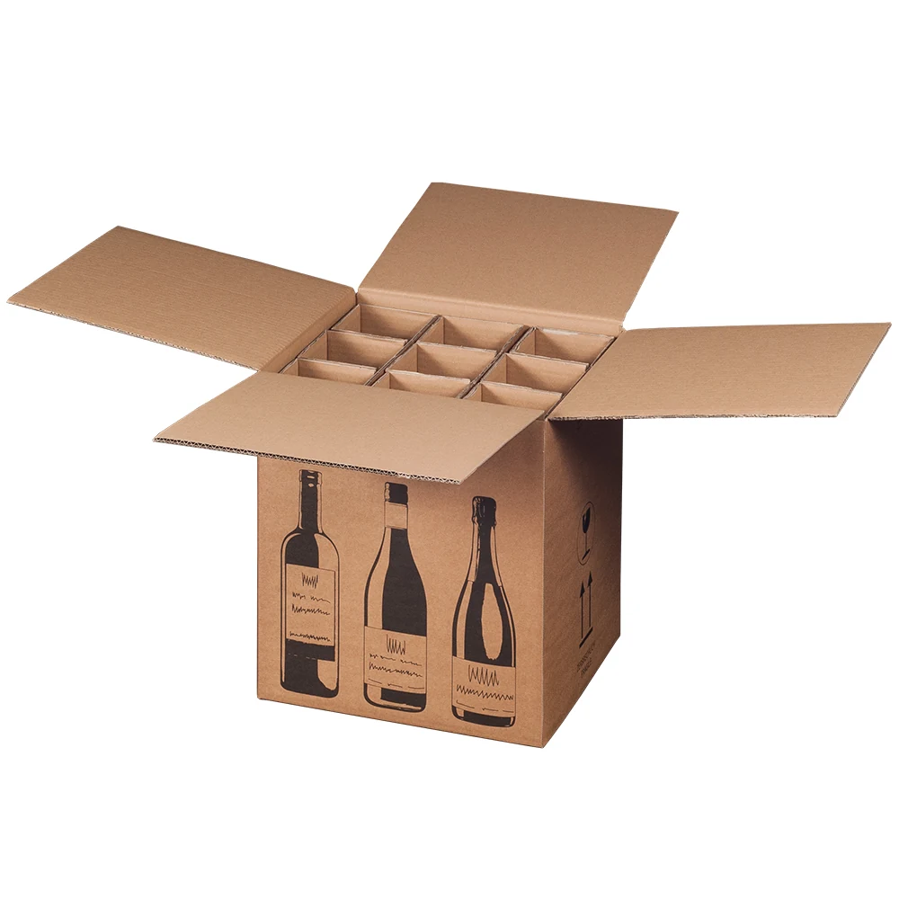 Versandkarton f. Flaschen, 316x305x368mm – Produktabbildung 1