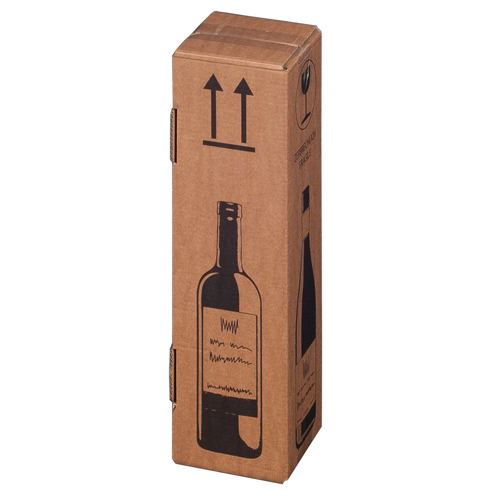 Anwendungsabbildung des Herstellers: Versandkarton für Flaschen, 106x106x420mm