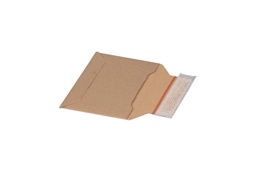 Versandtasche aus Wellpappe, 177x120x48mm, bedr. – Produktabbildung 1